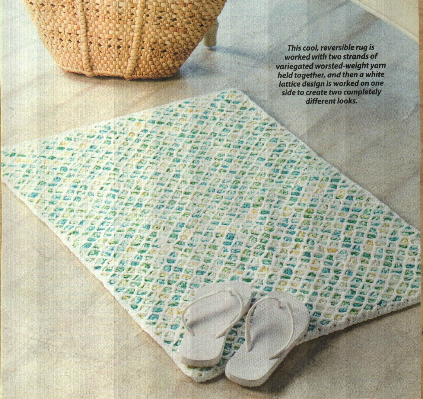 COTTAGE RUG HOME DECOR CROCHET PATTERN INSTRUCTIONS