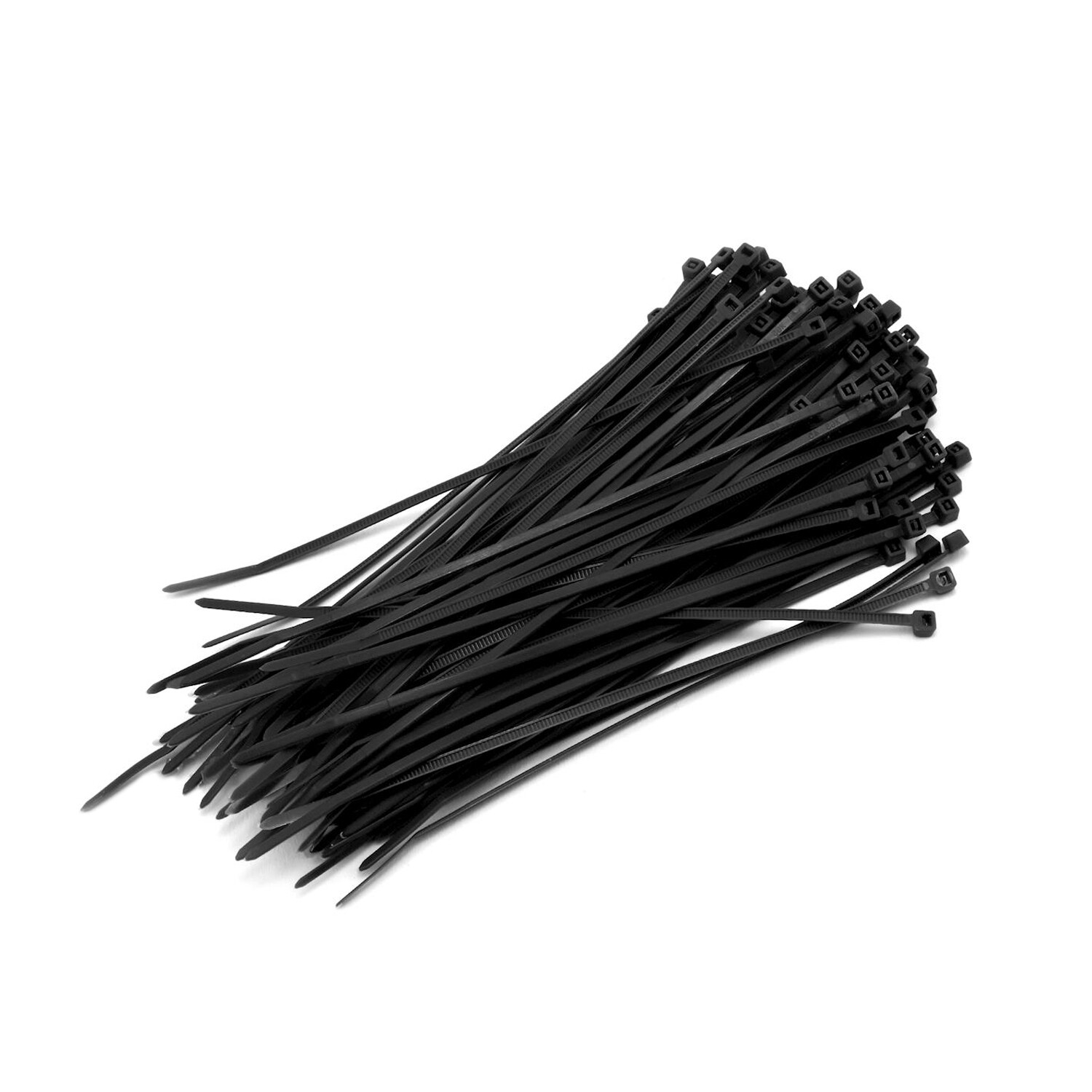 100 Pcs 8" Cable Zip Ties Heavy Duty Nylon Cord Wire Wrap Black UV Resistant