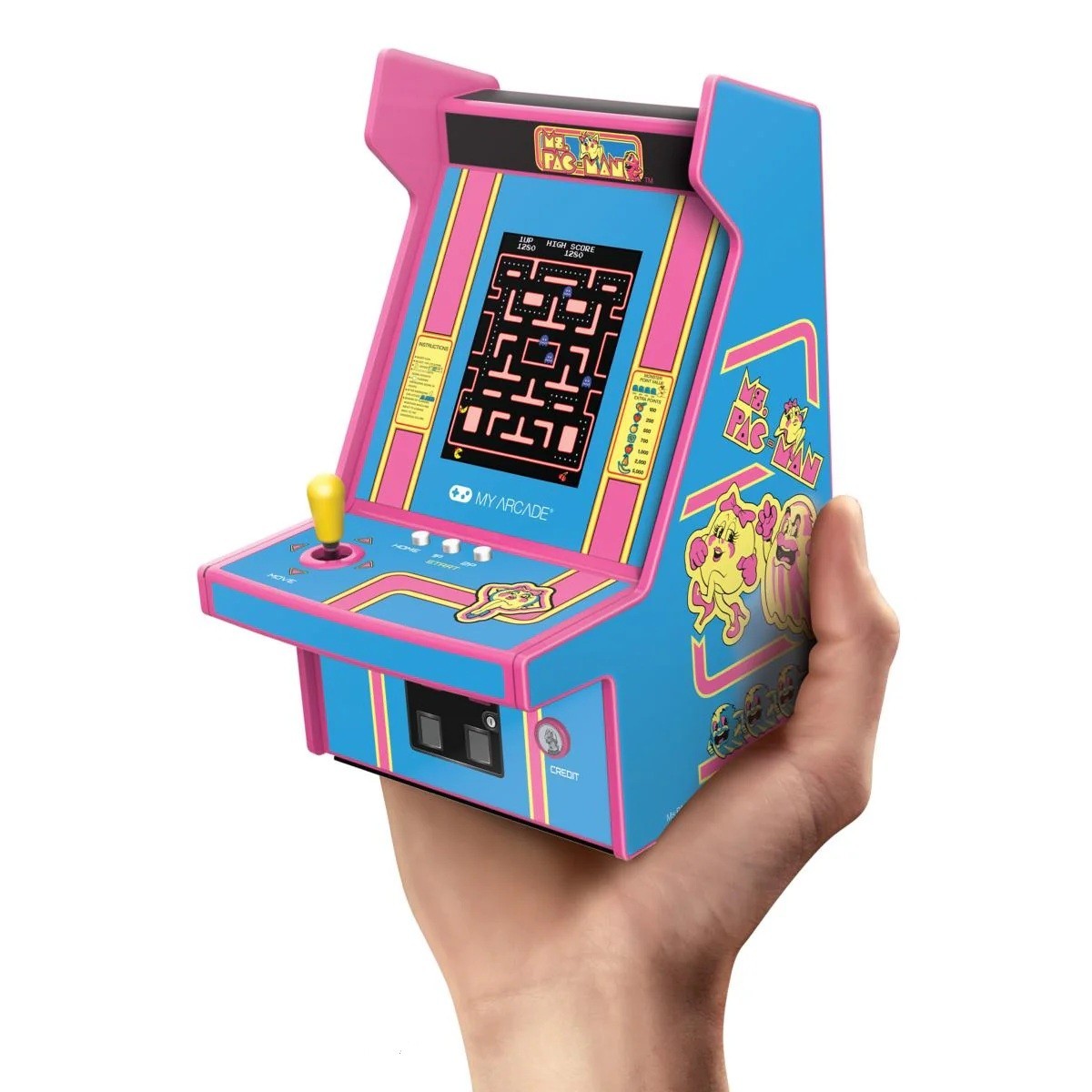 Ms Pac-Man My Arcade Micro Player PRO Mini Arcade Machine DGUNL-7009 Retro Game
