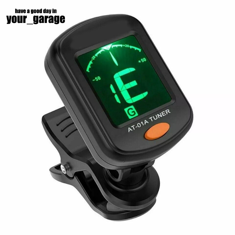 LCD Clip On Chromatic Acoustic Electric Guitar Bass Ukulele Violin Banjo Tuner