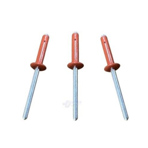 Small Head Orange 3/16 Exploding Rivets Pop Rivet 50 ct. Tri-Fold Racing