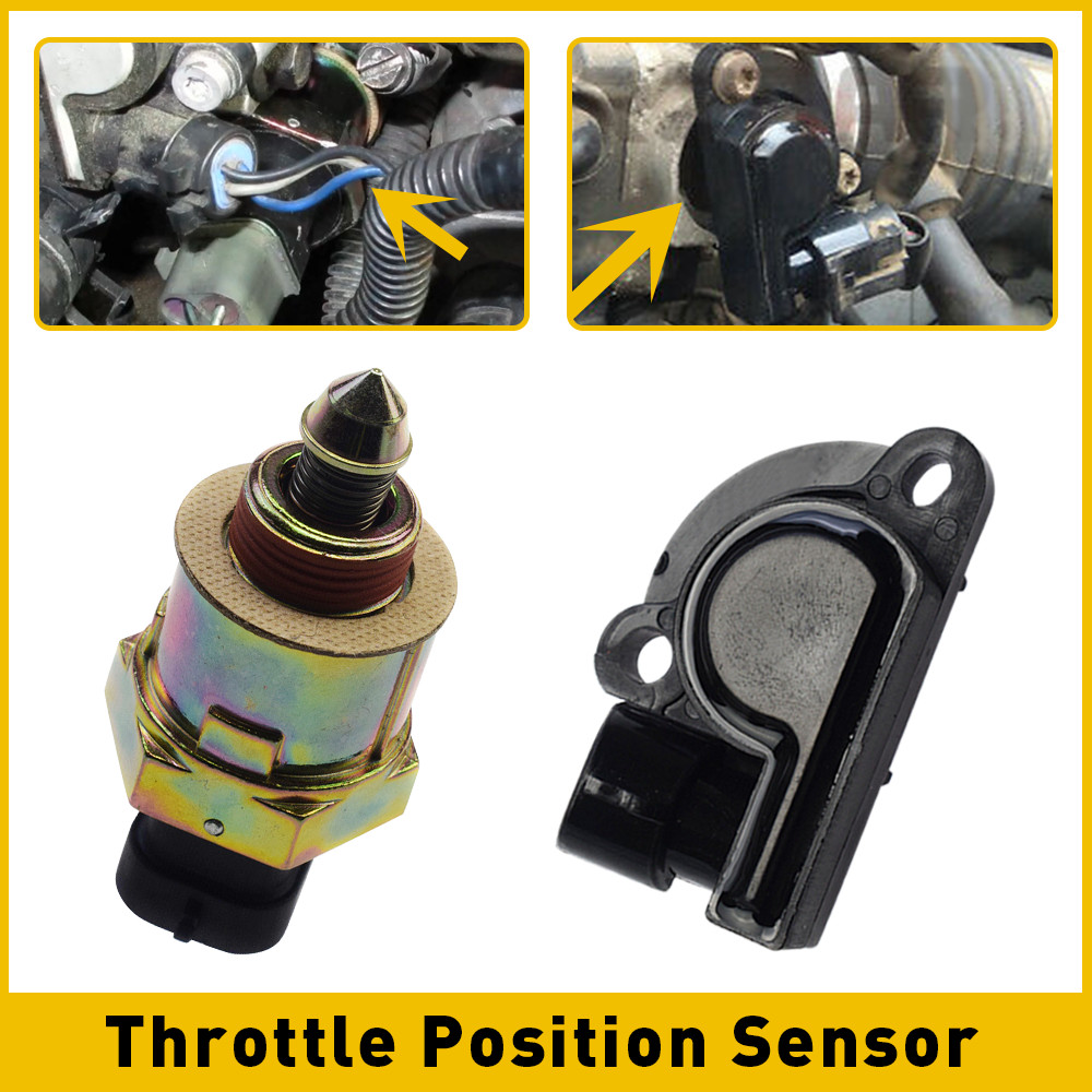 Throttle Position Sensor and Idle Air Control Valve Set For Chevy C/K 1500 2500