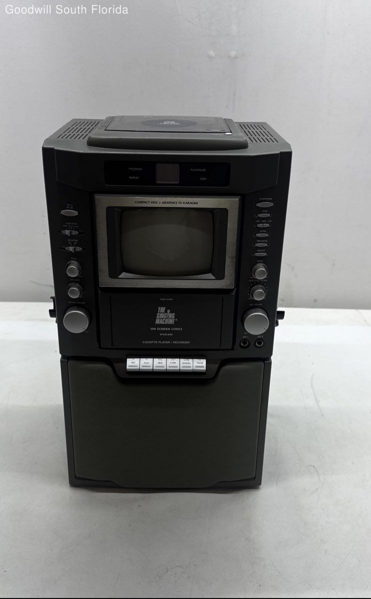The Singing Machine STVG-500 Home Karaoke Music Machine Not Tested