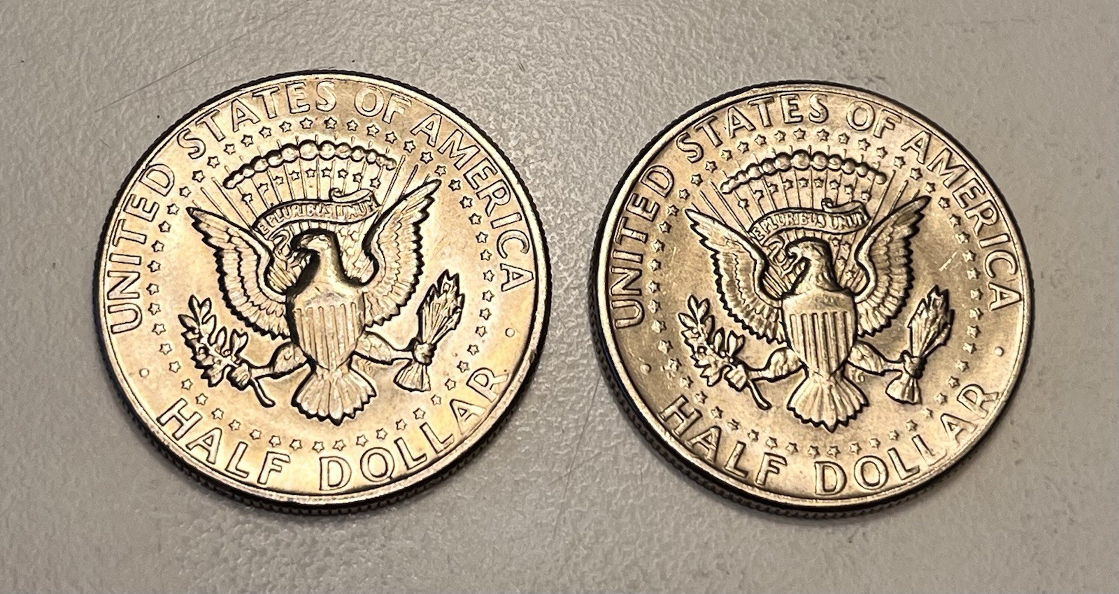 Two High Grade 1971-D Kennedy Half Dollars