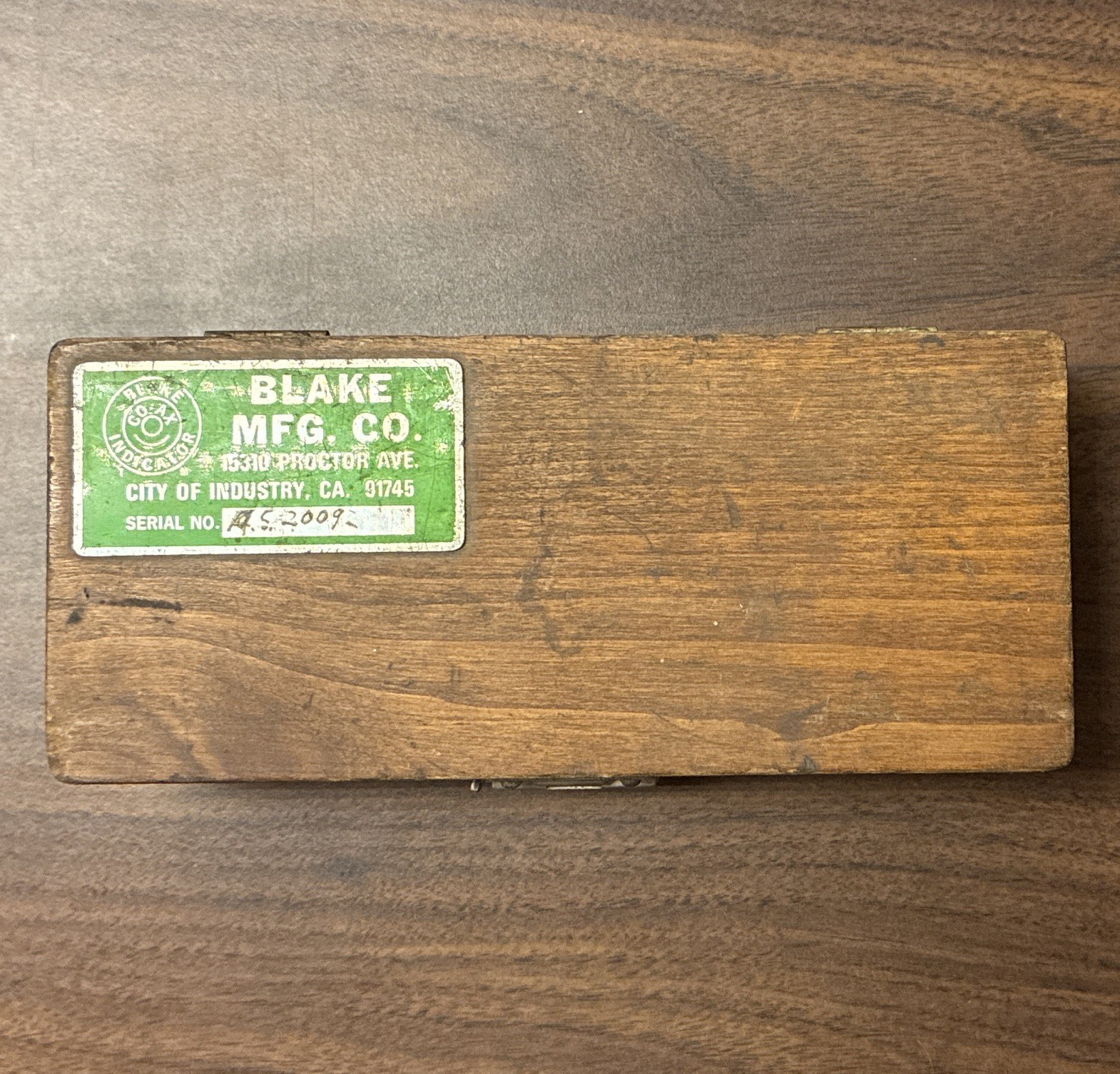 Blake CO-AX Centering Indicator Set Dial Indicator Gauge in Wooden Case