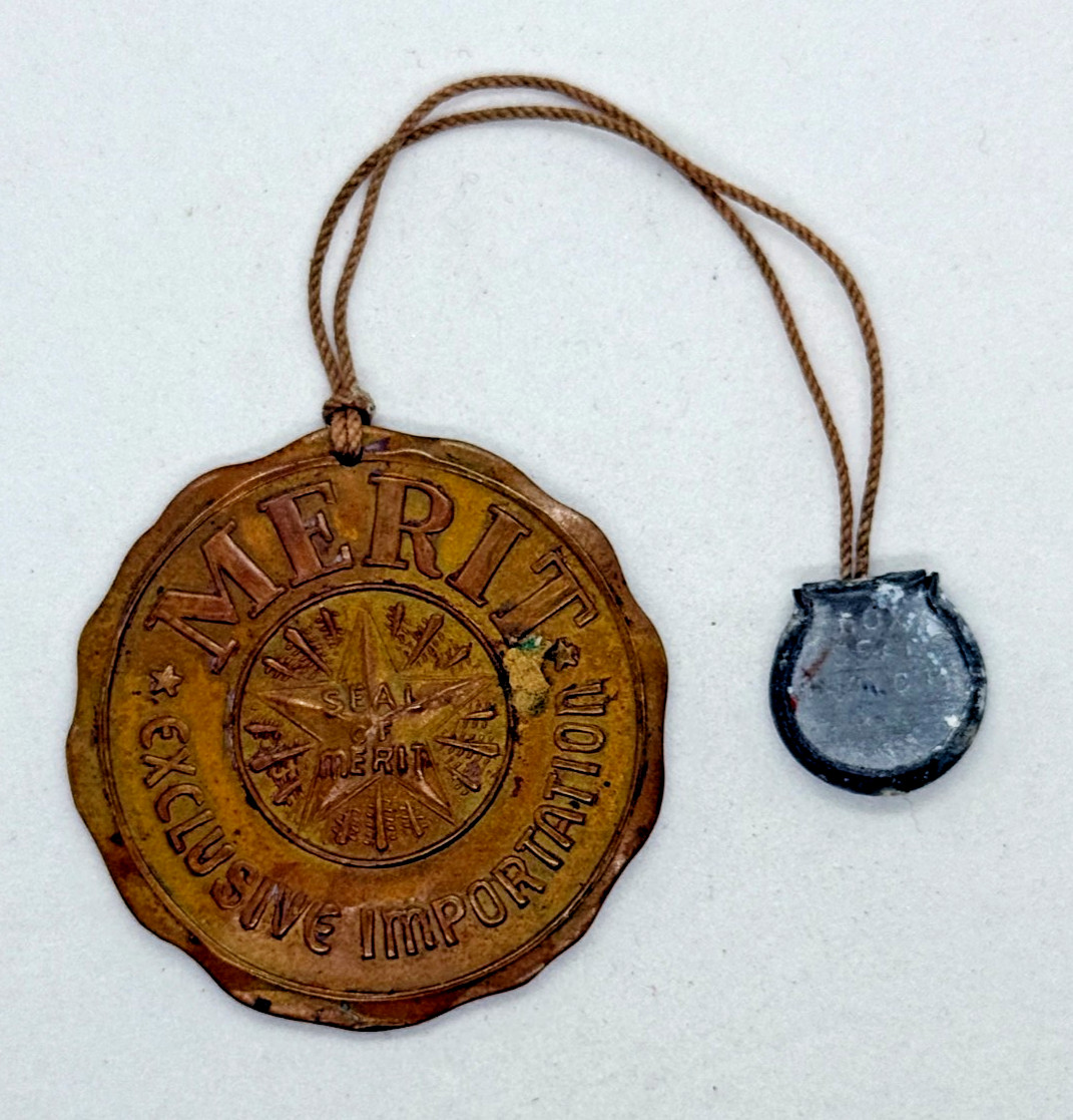 Andre Venier Furrier Coat Tag Mid-1900s Original Number A0022, Metal