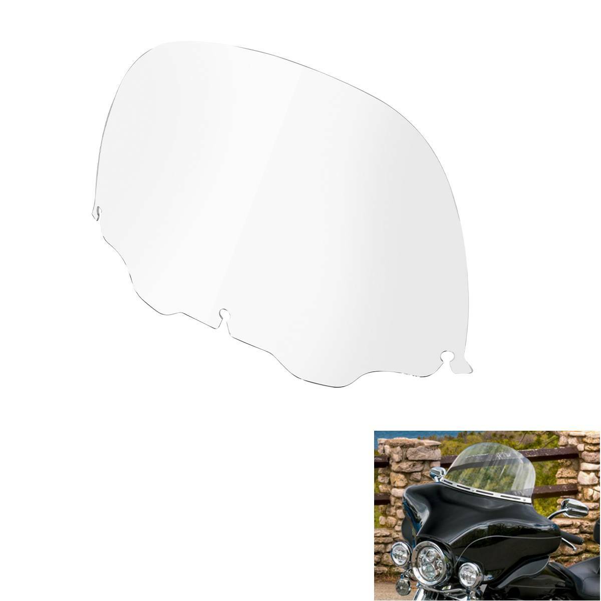 12" Clear Windshield Fit For Harley Touring Electra Glide Ultra Classic 96-13