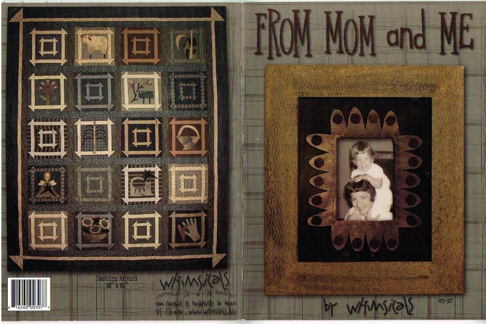 Sewing Fabric Crafting Quilting Pattern Book From Mom & Me Whimsicals 2006