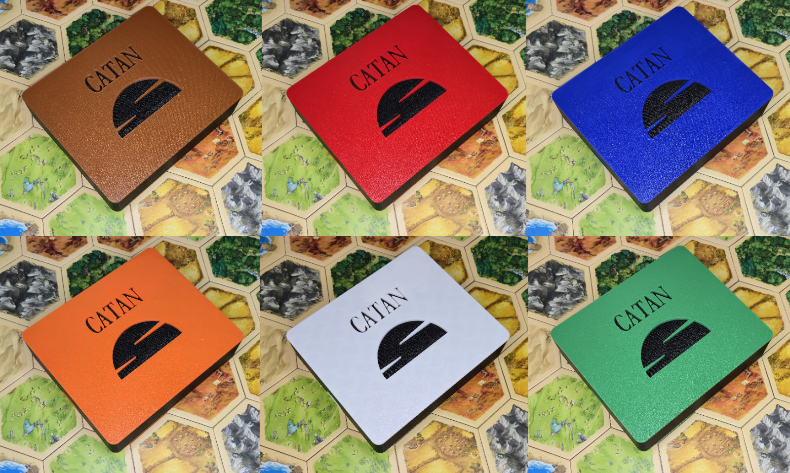 Settlers of Catan, Seafarers, Cities and Knights Pieces and Magnetic Box