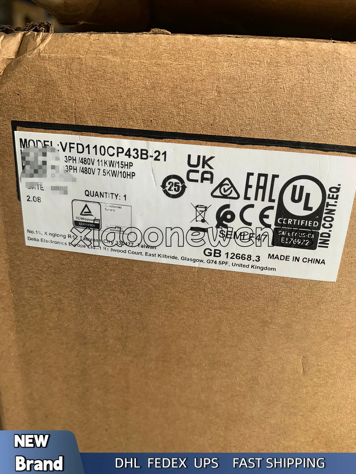1Pcs VFD110CP43B-21 NEW In Stock For Delta Rapid Delivery
