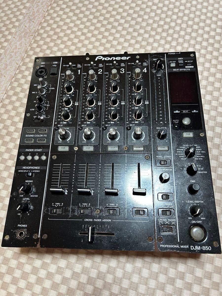 Pioneer DJM-850 4 Channel Professional DJ Mixer Digital Audio Controller Black