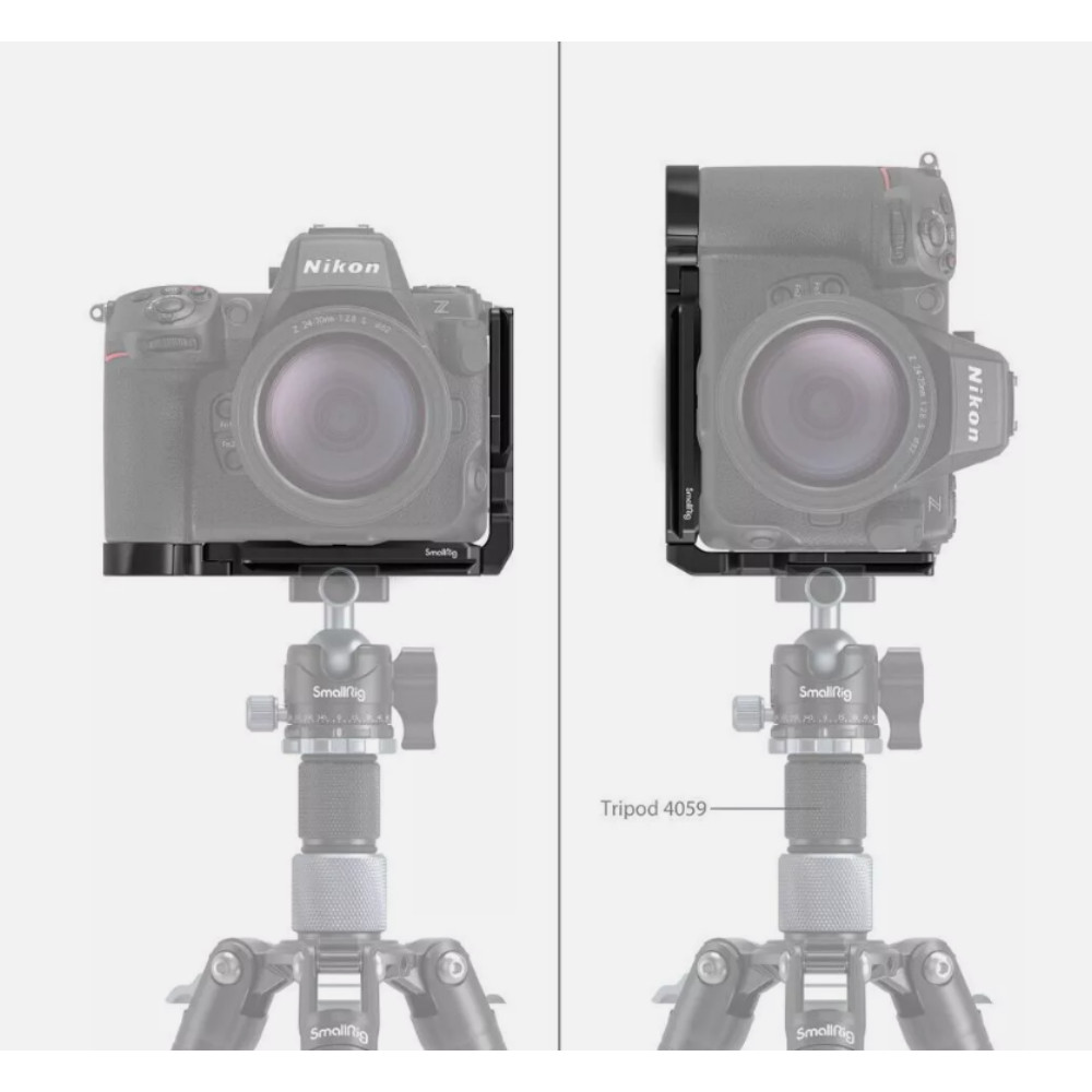 SmallRig Z 8 L-Bracket for Nikon Camera Quick Release L-Shape Mount Plate -3942