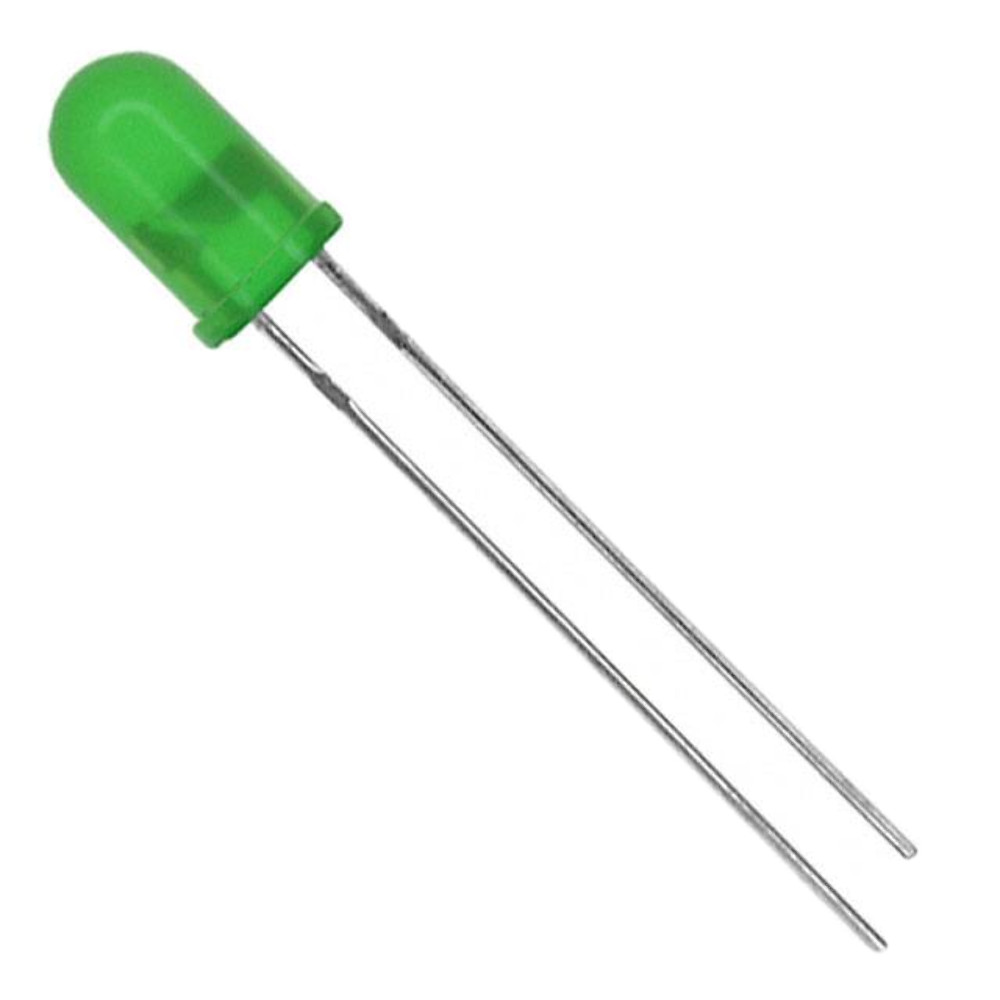 Pack of 10 TLHG5401 LED Green Diffused T-1 3/4 T/H Radial