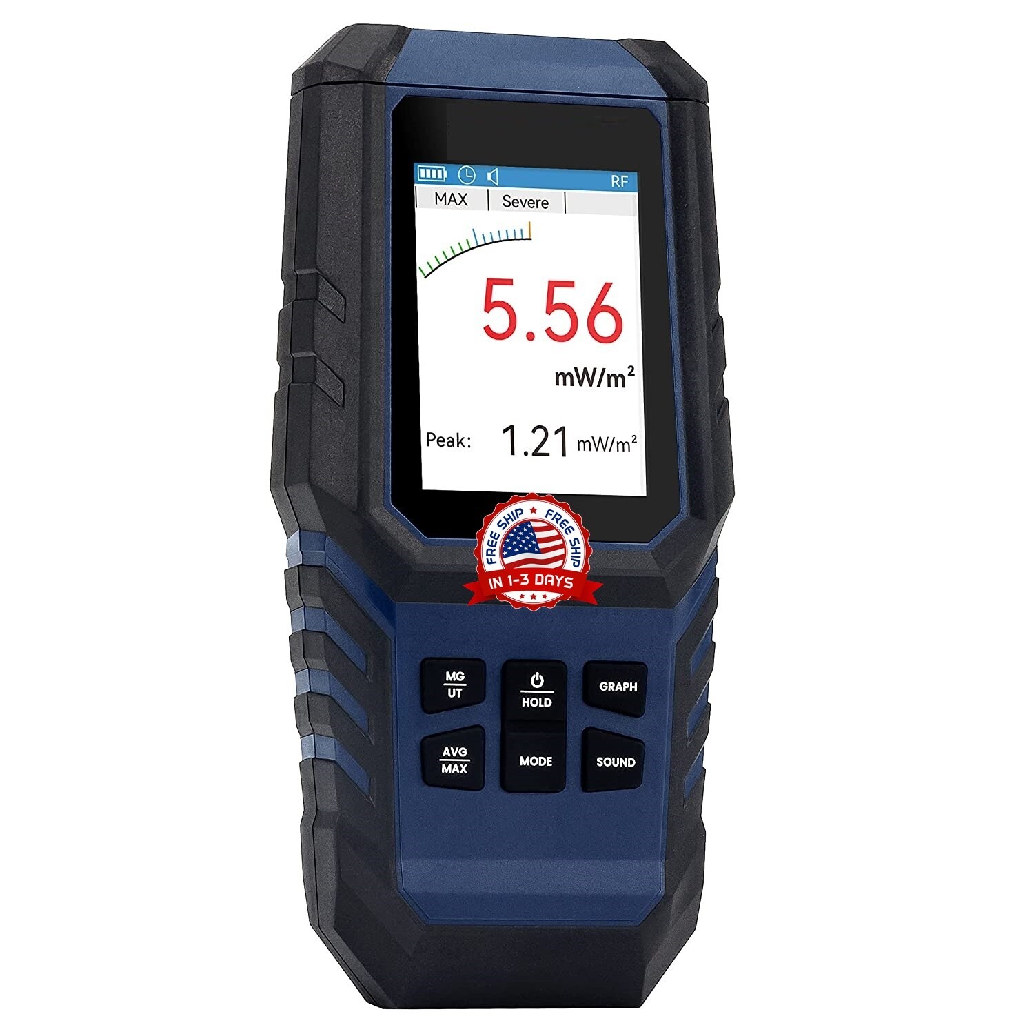 Medidor Detector De Radiacion Electromagnetica Dosimetro Con Pantalla Efectivo