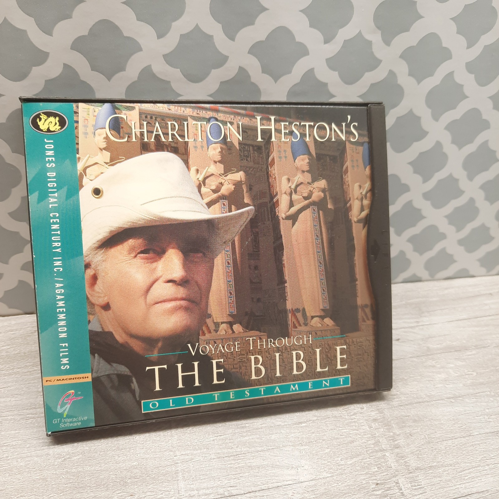 VTG Charlton Heston's Voyage Through Bible Old Testament Cd Rom Pc Win 3.1/Mac