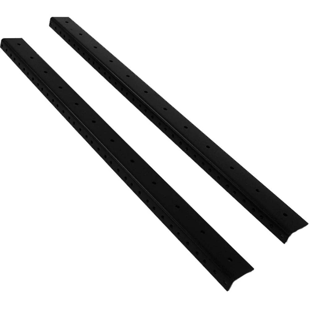 Pair of 21 Inch 12 Space Rack Rails for PA DJ Rack Road ATA Case Full Hole