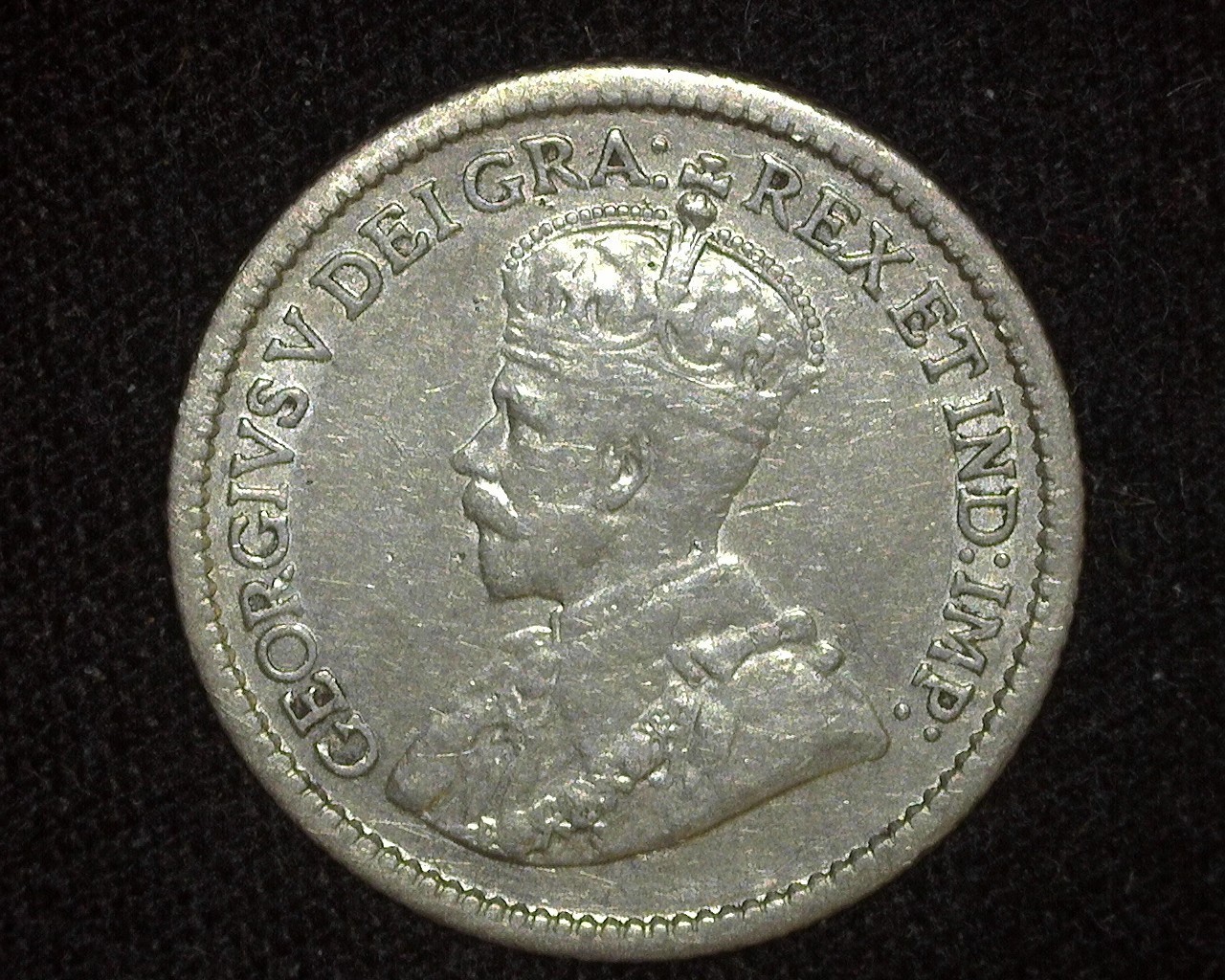 CANADA 1912 5 CENTS SILVER KM22 EXTREMELY FINE ~D45
