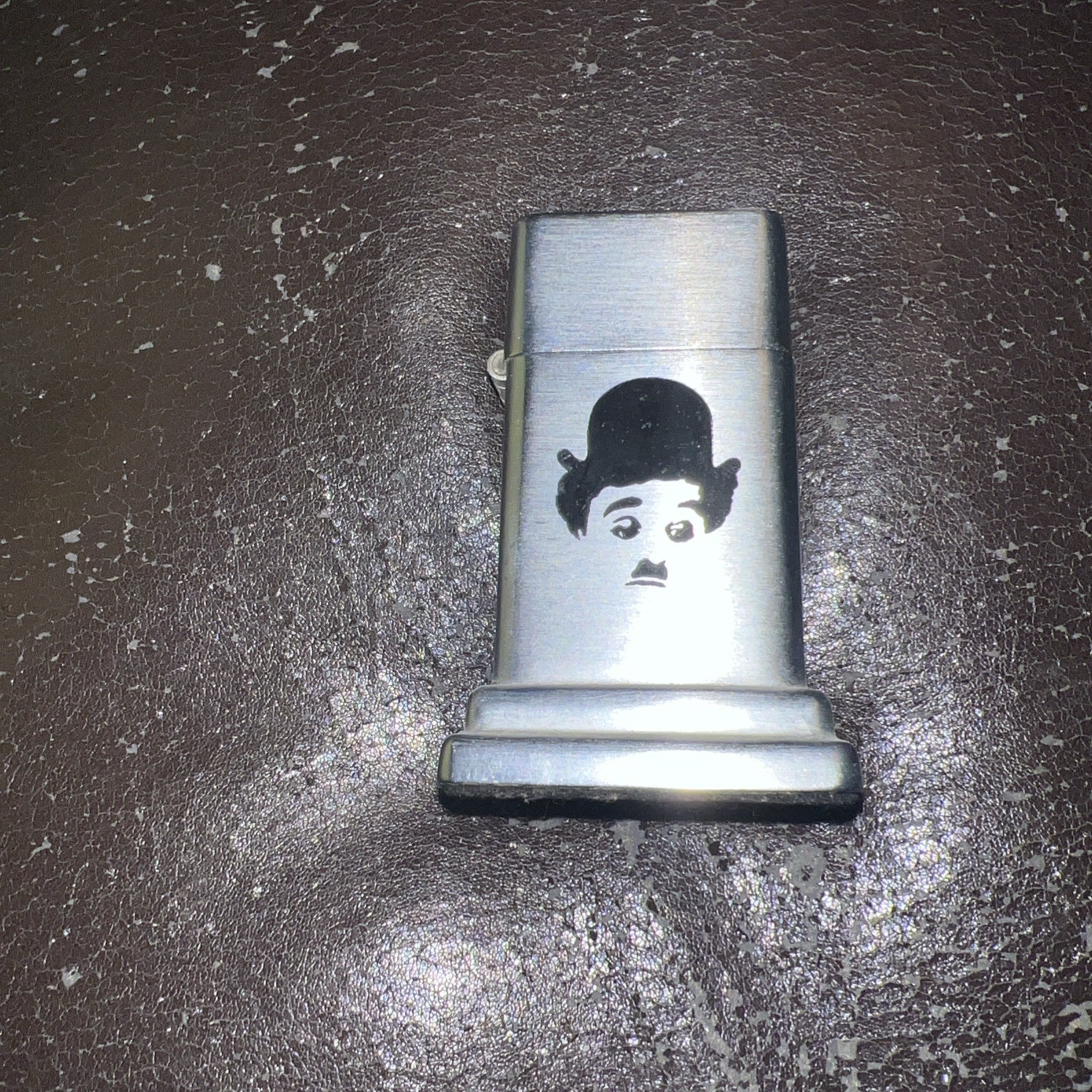 Vtg TRAMPS 1970s Cigarette lighter with Charlie Chaplin