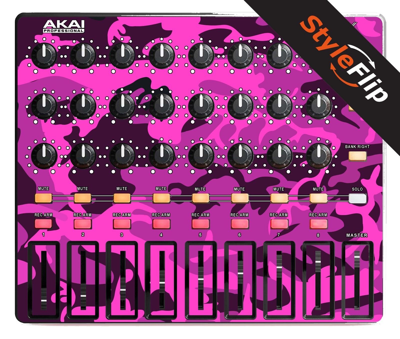 Akai Midi Mix Skin | Camo Pink | Protective Decal | StyleFlip Skins