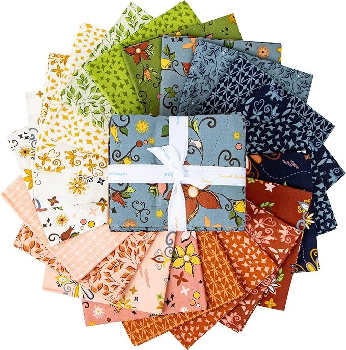 Curated Blooms Fat Quarter Bundle, 21pcs