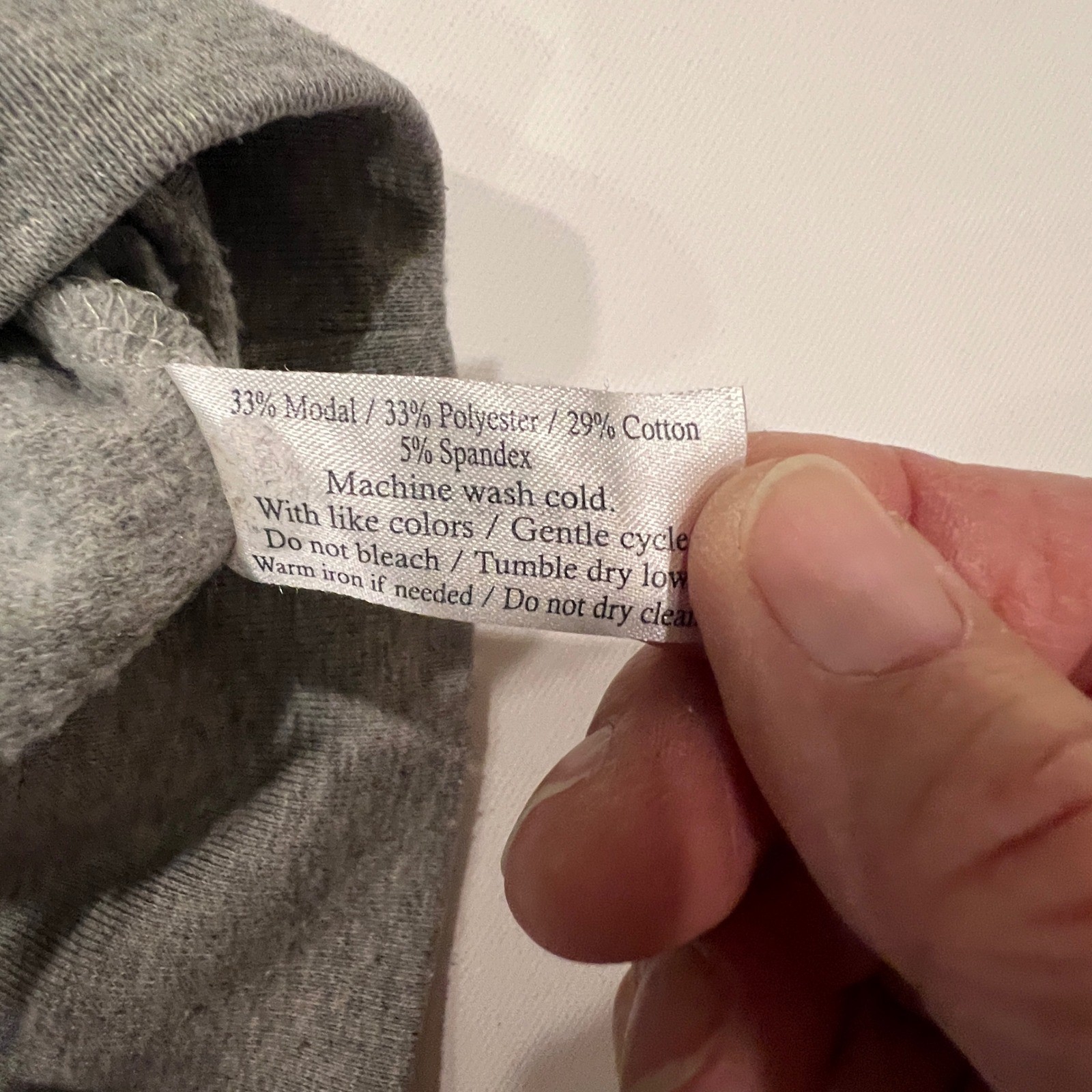 Criquet Mens Quarter Zip Pullover Heather Gray Chest Pocket Modal Blend Medium
