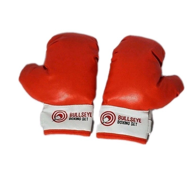 Bullseye Boxing Gloves Kids Red White Ages 3 to 10 Youth Training Sparring