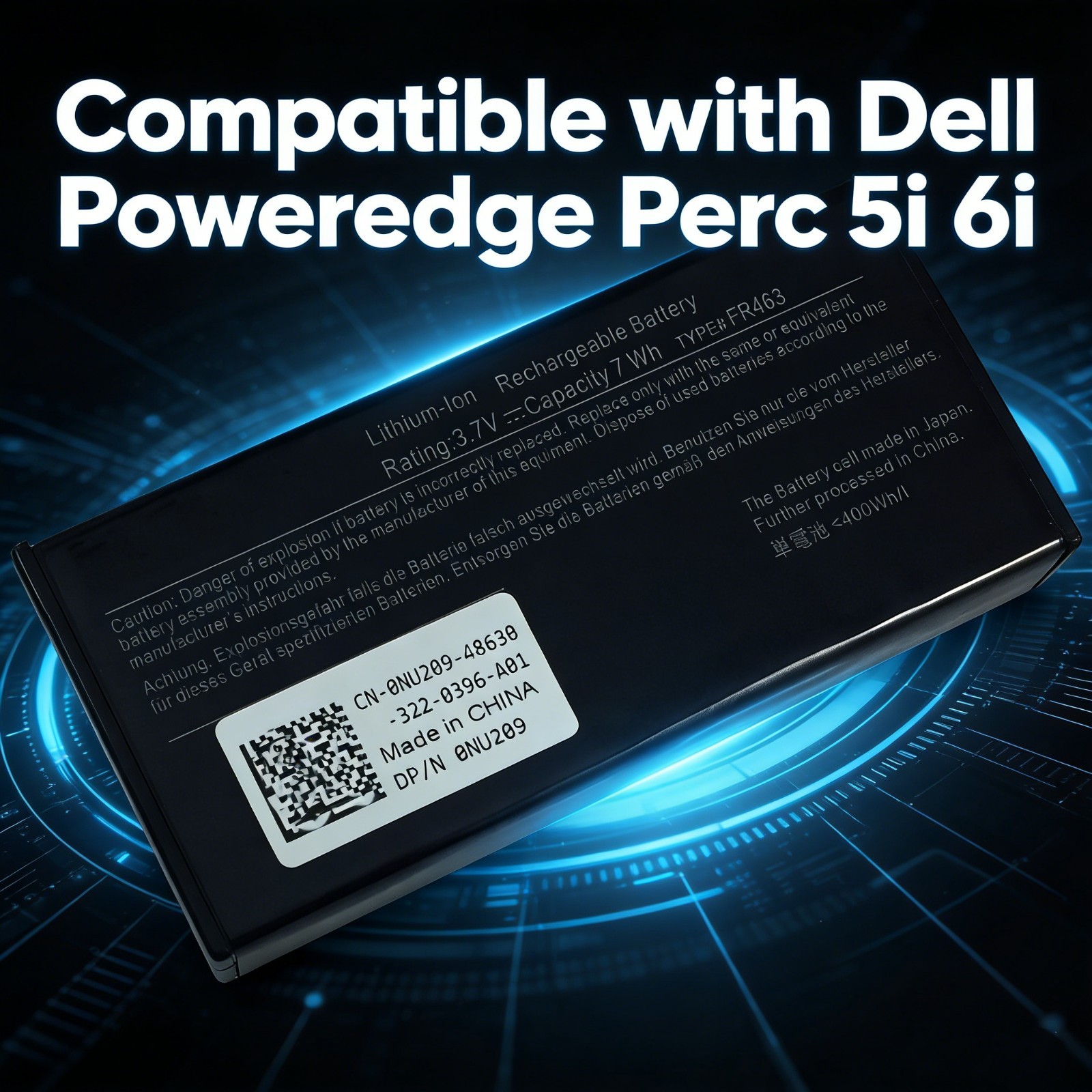 New Battery for Dell Poweredge Perc 6i 5i H700 H800 R900 R810 R610 R510 R410