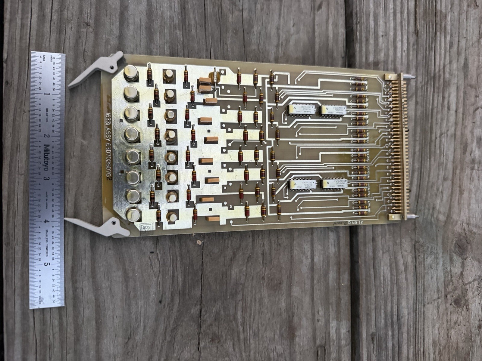 Vintage Lockheed Martin 63E901684G7 Logic Module Circuit Board Gold Etched