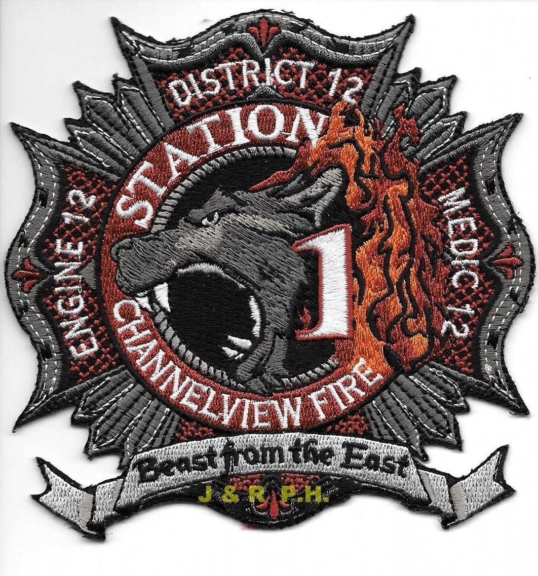 Channelview  Engine-12 / Dist.-12 / Med-12, Texas (4.5" x 4.5") fire patch