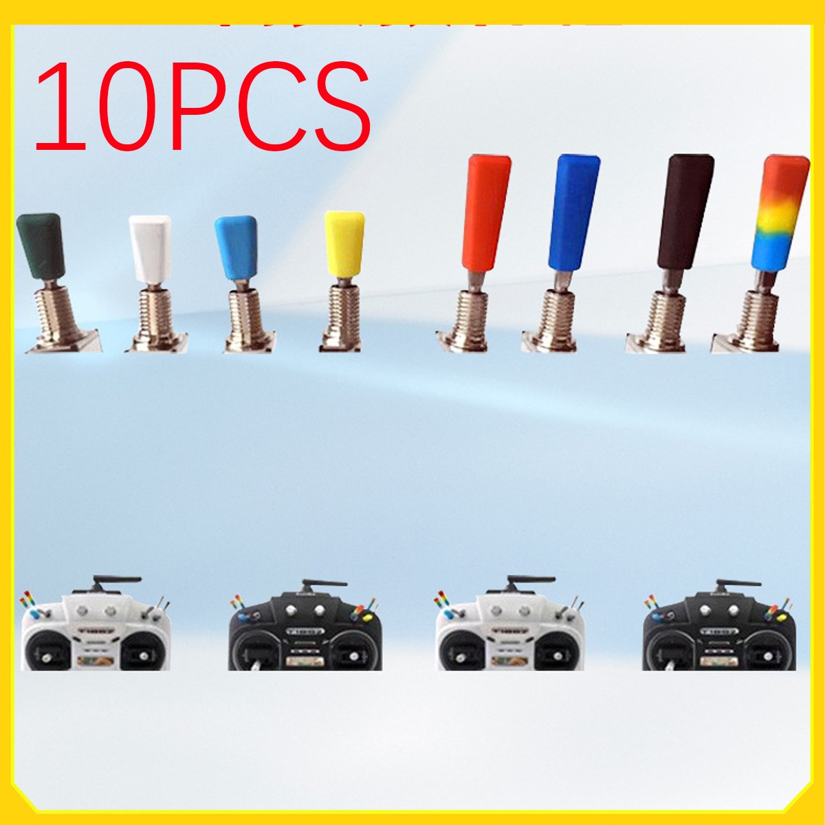 10 Pcs RC Transmitter Non-Slip Toggle Switch Covers for Radiomaster Flysky