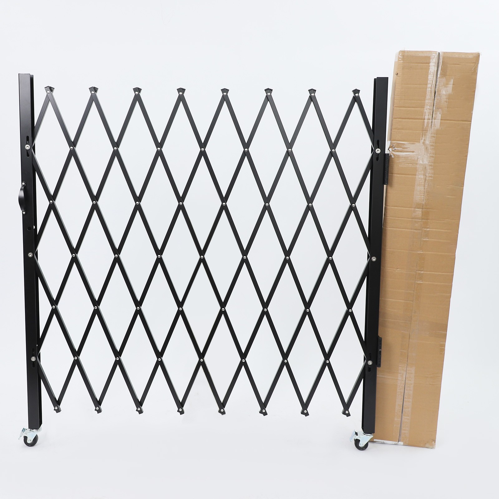 Single Folding Security Gate Rolling Barricade Gate Accordion Security Gate