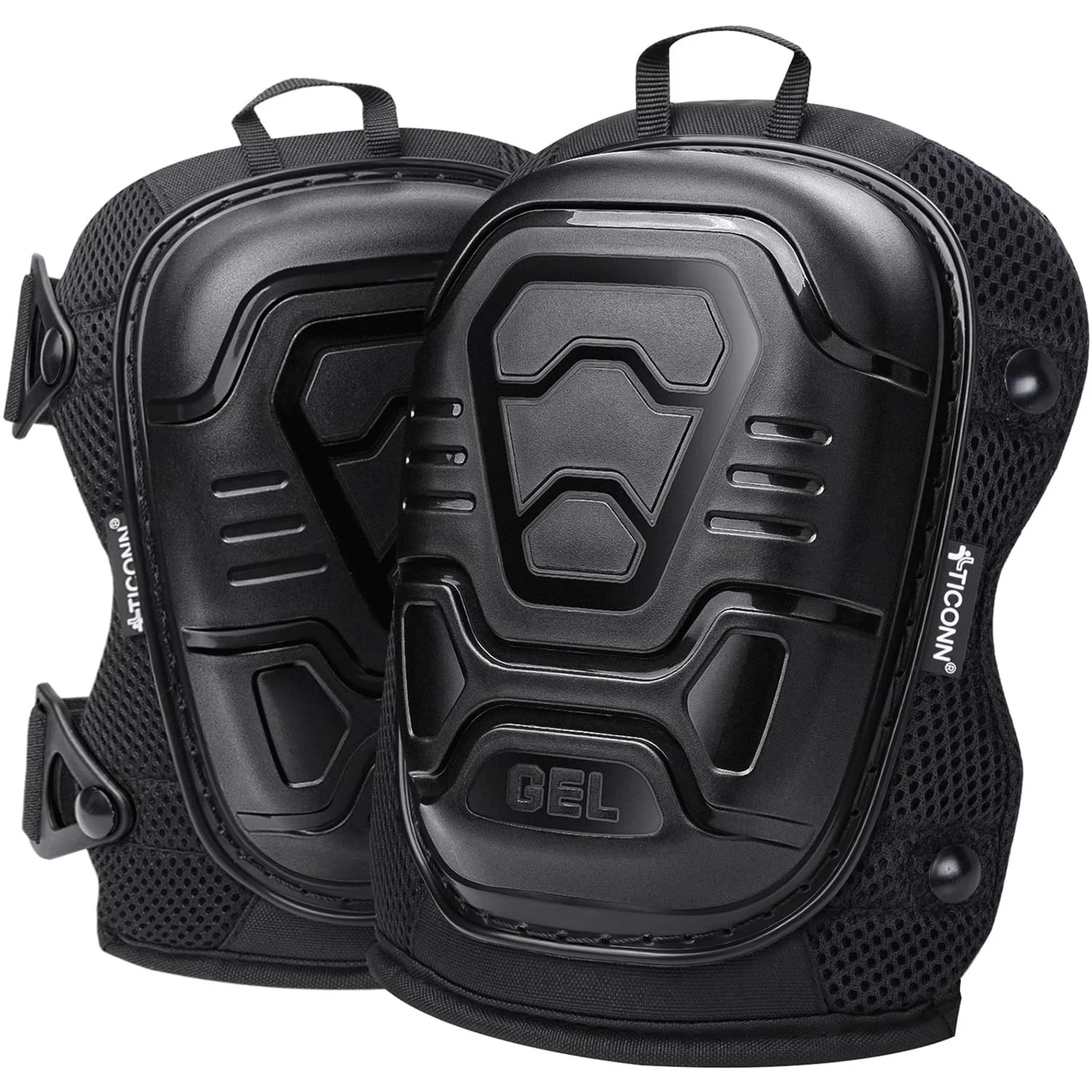 TICONN Gel Knee Pads for Work Professional Heavy Duty Work Men with Soft Foam