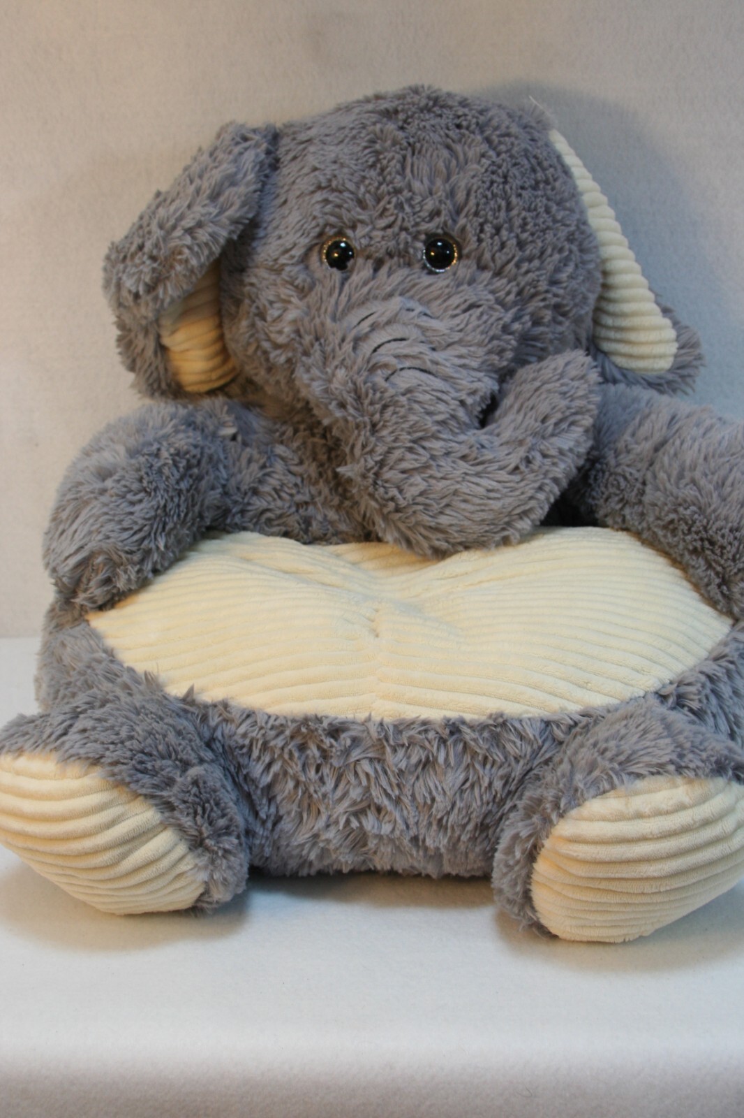 Kelly Toy Elephant Plush Chair with Tan Seat Comfy Soft Chair for Toddlers