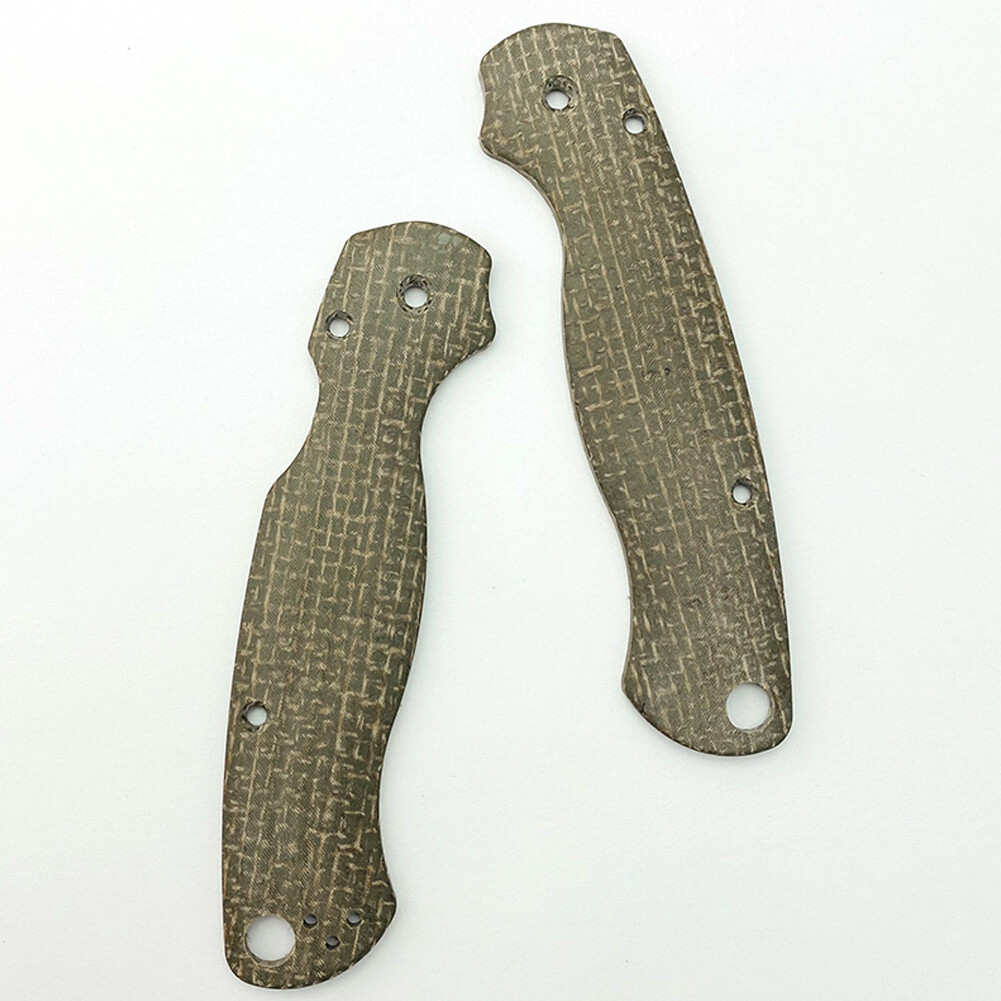 1 Pair Custom Micarta Scales Handle Grips For Spider Spyderco Paramilitary 2 C81