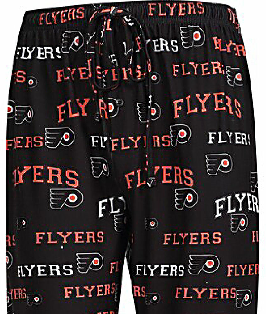 Philadelphia Flyers Mens NHL Black Fairway Pajama Lounge Pants