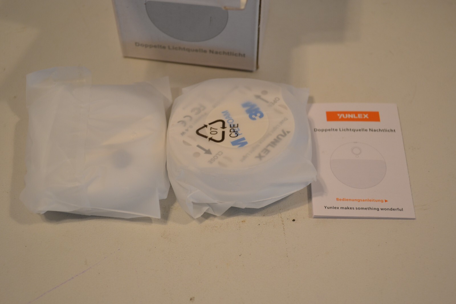 2 Pack Plug In Dimmable Night Light Warm White Auto Dusk To Dawn Sensor Led