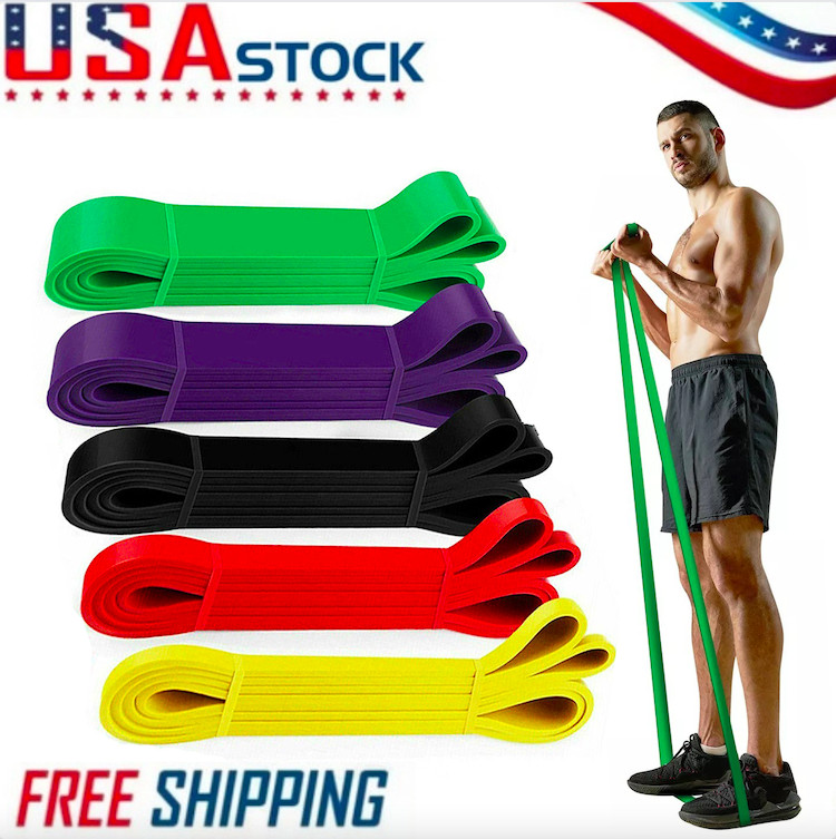 New 5 Colors Of Stretch Bands - Durable training rings For Gym And Home Fitness