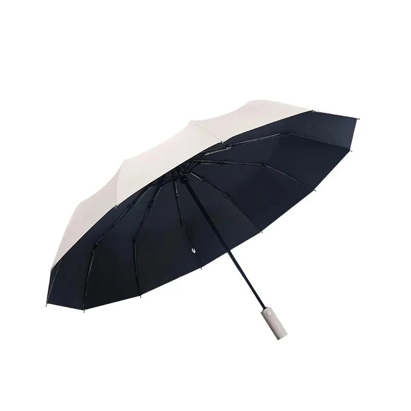 Umbrella Women's Sunscreen and UV Protection Double Umbrella Automatic Parasol F