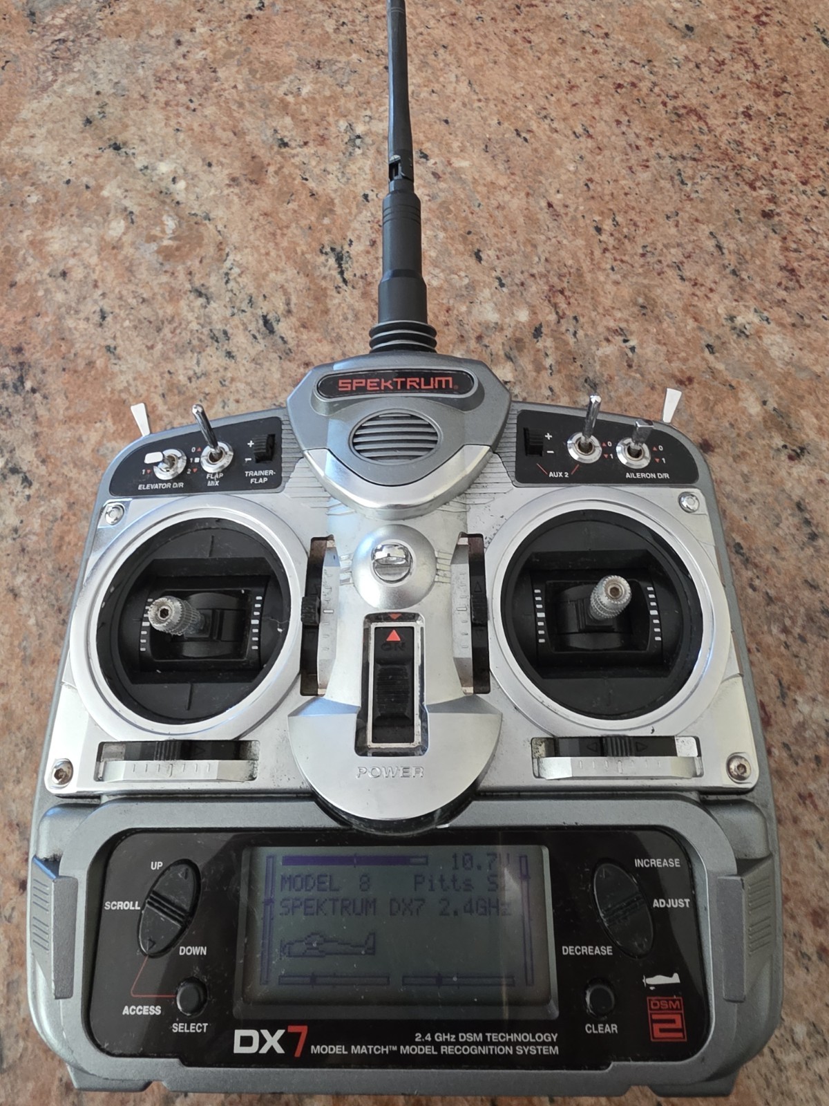 Spektrum DX7 2.4Ghz Model Match RC Helicopter Airplane Transmitter Controller