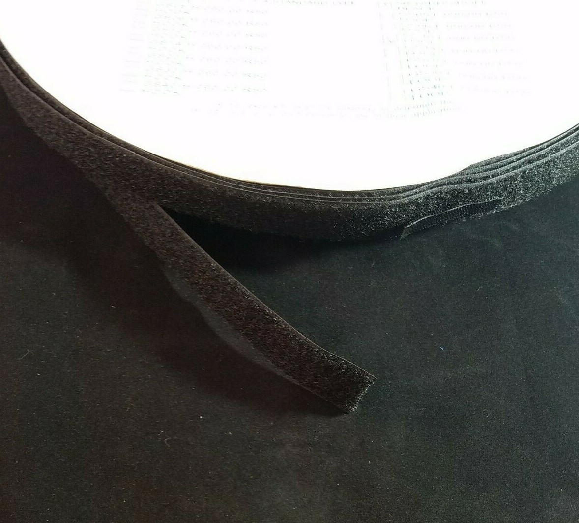1" Black Sew-On Loop fastener Grip-It brand