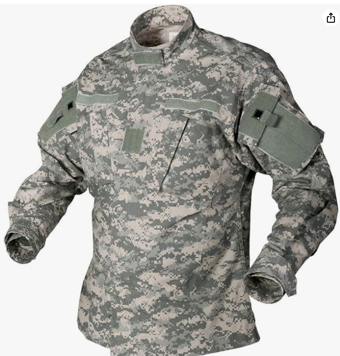 US Army Military ACU Digital Combat Uniform Shirt Top Jacket Blouse medium reg.