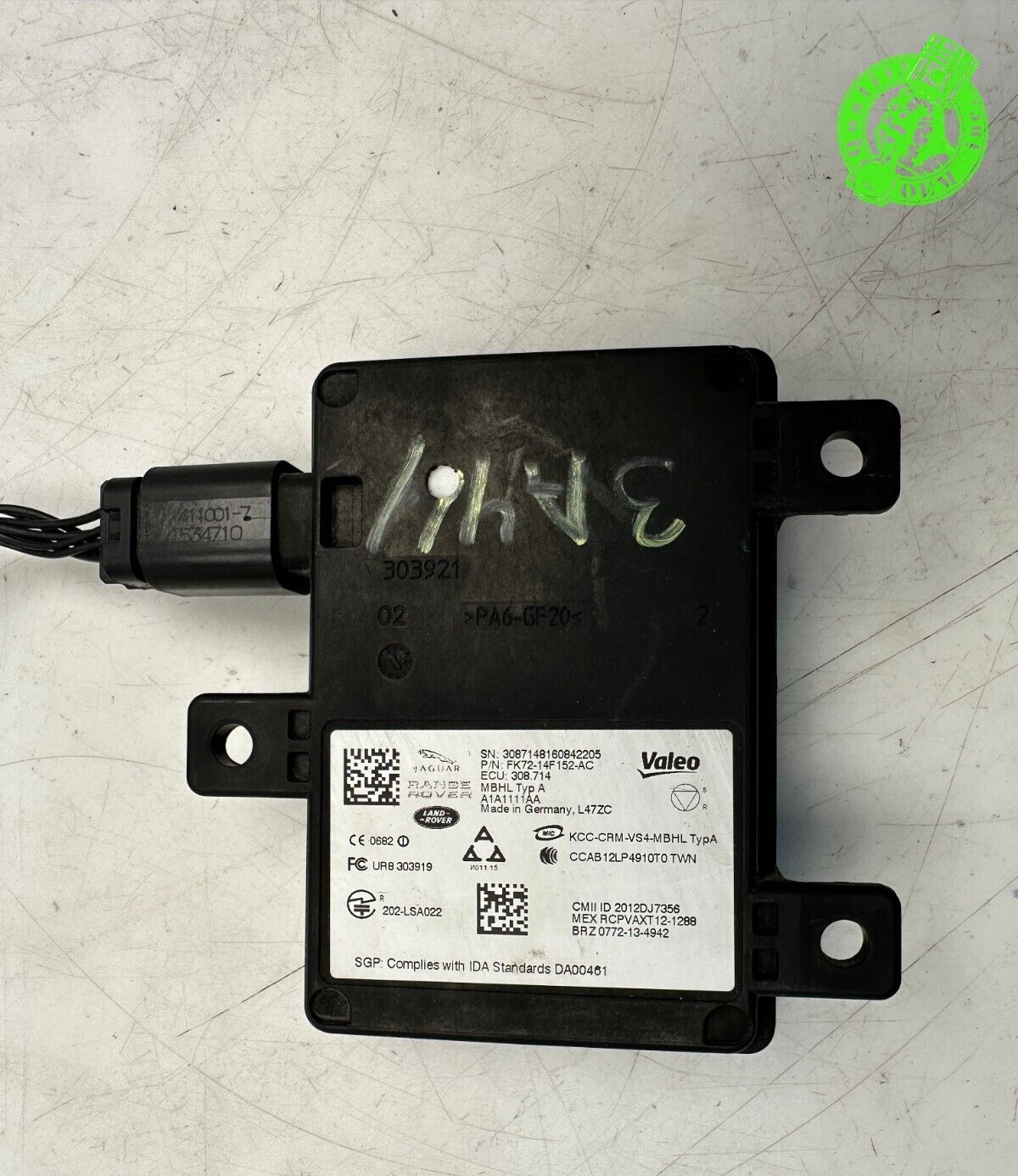 2014-2017 LAND ROVER 14-20 JAGUAR F-TYPE REAR LH / RH BLIND SPOT CONTROL MODULE
