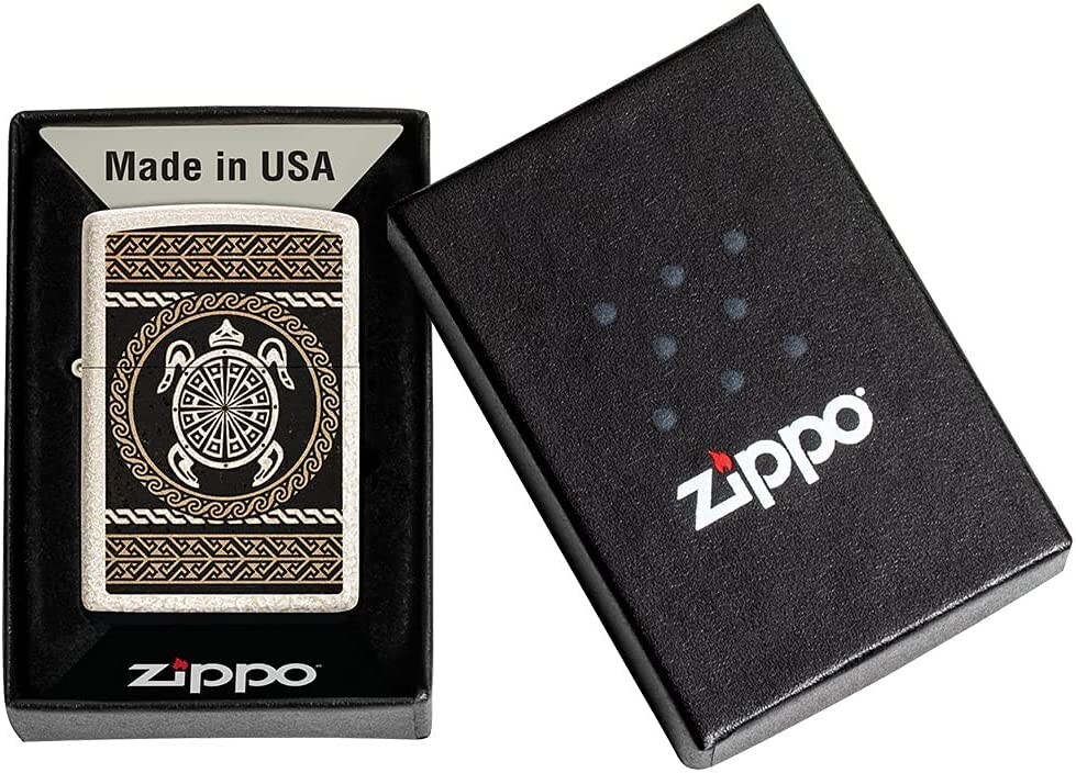 Zippo Turtle Design Mercury Glass 49665