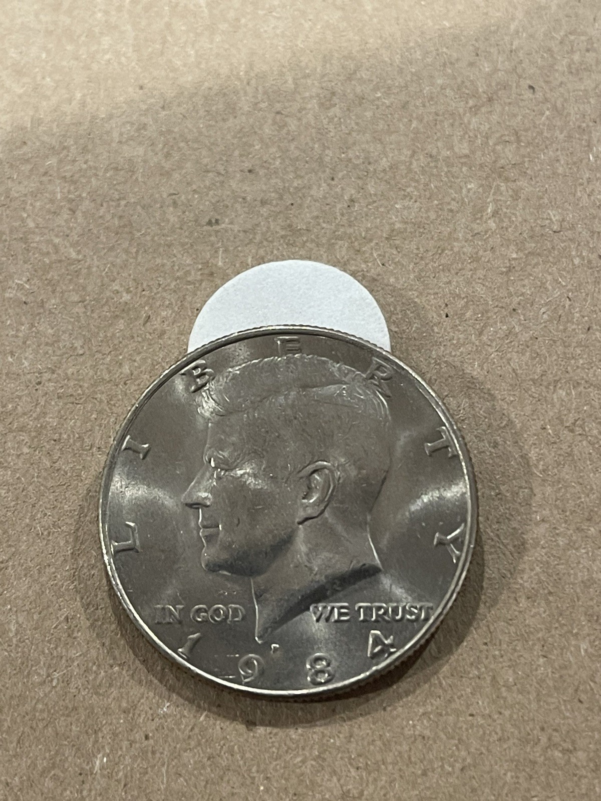 1984 P Clad Kennedy Half Dollar Coin-Nice Rim- FREE SHIPPING~