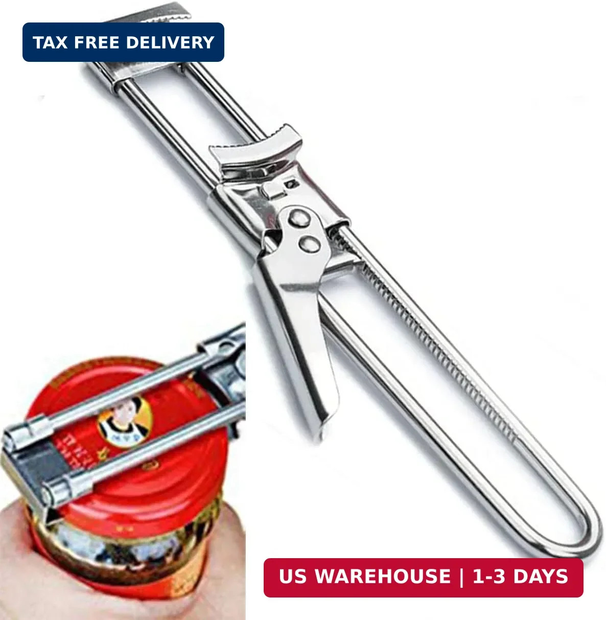 zengxiaoyun® Master Jar & Bottle Opener, Adjustable Multifunctional Stainless St