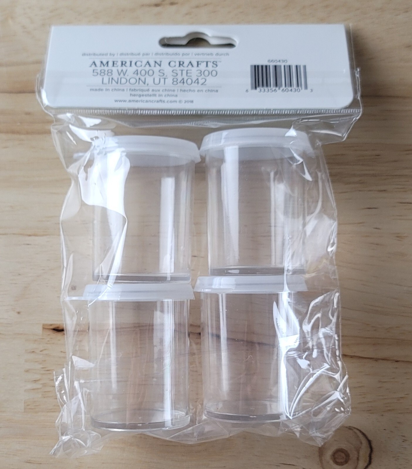 We R Memory Keepers SNAP LID JARS #660430 Lot of 4 Sets Plastic Jars