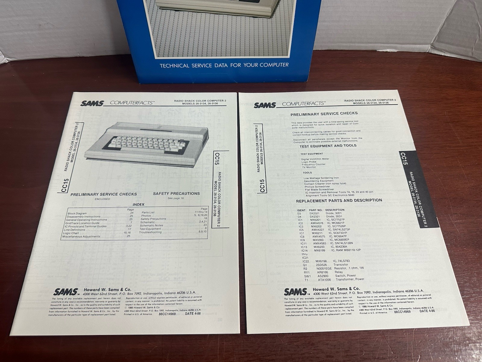 SAMS Computerfacts Radio Shack TRS-80 Color Computer Technical Service Data