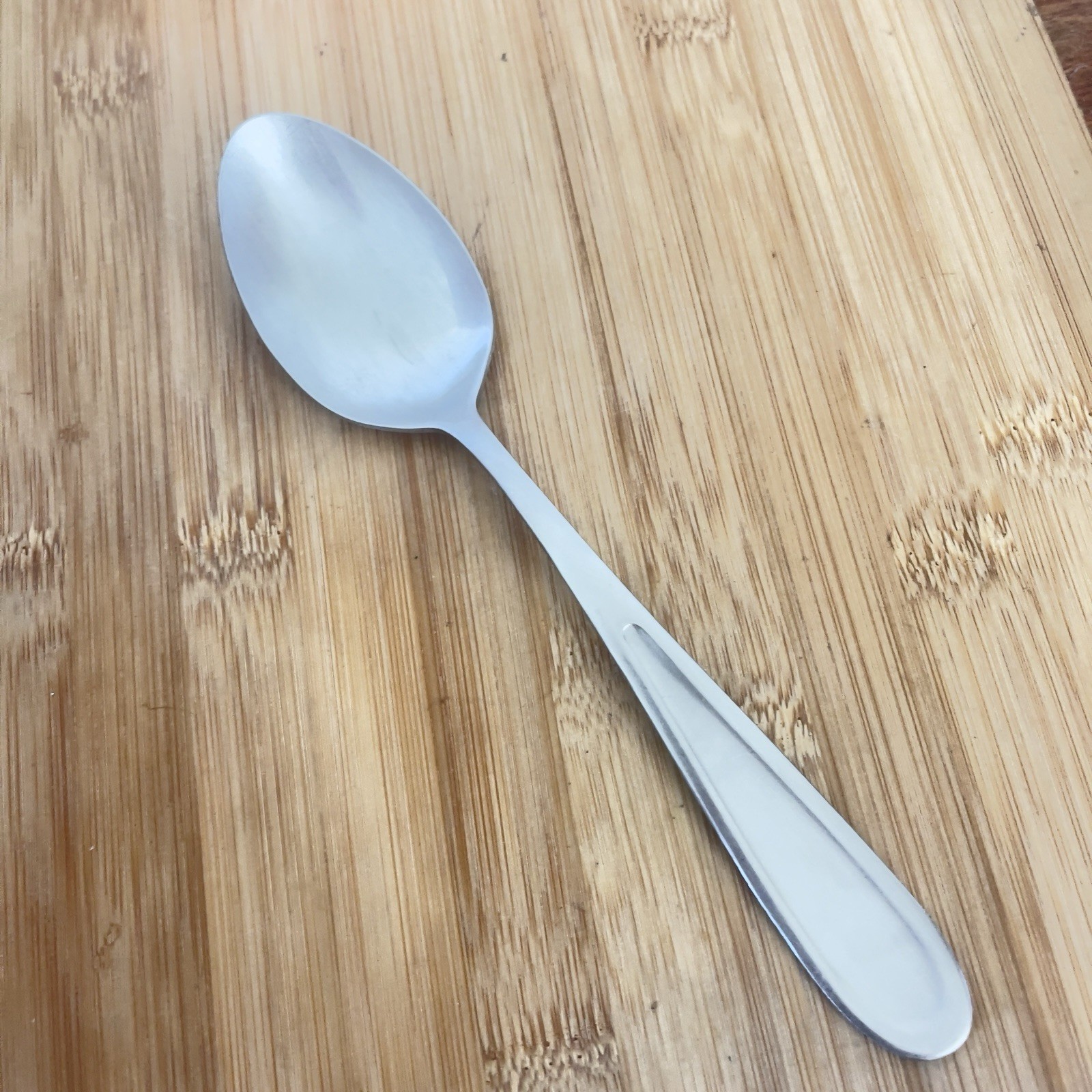 Cambridge LINDSAY Satin Stainless Beveled Round Tip PLACE SOUP SPOON 7.75”