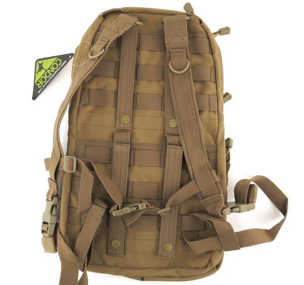Condor Hydration Backpack w/ 2.5L Bladder w/ Removable Straps - HCB2