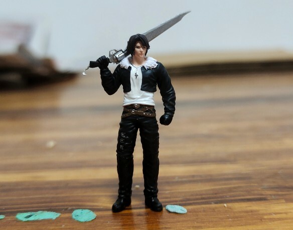 3D Print 1/64 figure Squall FF8 FANTASY  8 fit 1:64 car street
